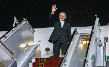 پزشکیان اهواز را به مقصد تهران، ترک کرد