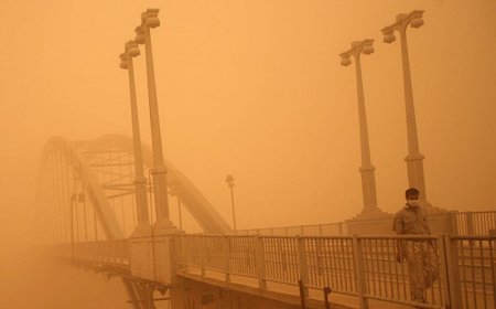 هشدار نارنجی وقوع گرد و خاک در خوزستان