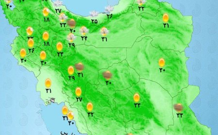 رگبار رعدوبرق در مناطقی از غرب و مرکز کشور