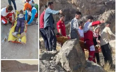 کوهنورد مصدوم در منطقه صعب‌العبور قلعه حیدر شهرستان گناوه نجات یافت
