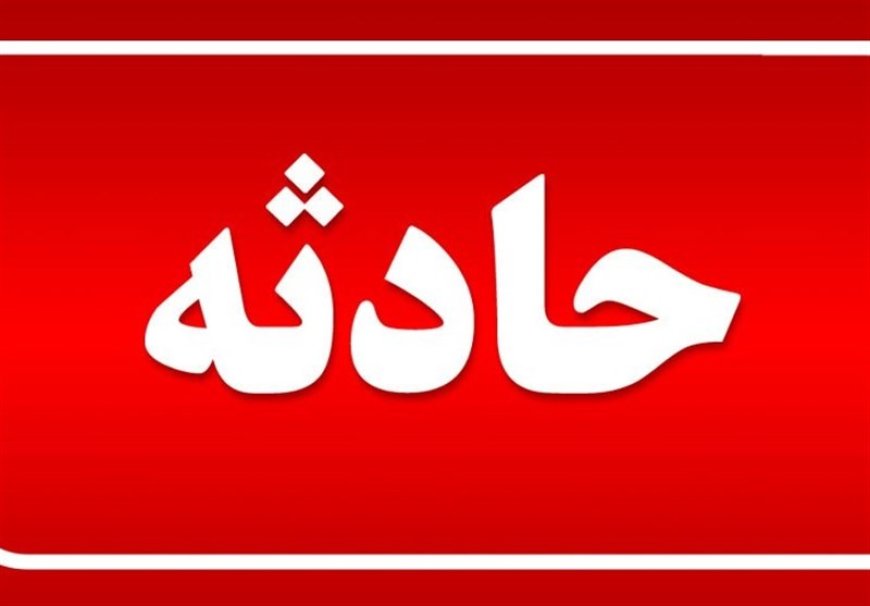 برخورد خودروی سواری با گلدان‌های بلوار در پارسیان