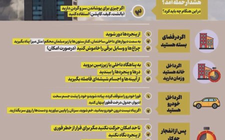 توصیه هایی مهم برای لحظاتی که صدای انفجار می شنوید