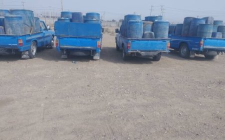 توقیف ۱۶ خودروی سوخت‌بر و کشف ۱۱۰ هزار لیتر سوخت قاچاق در میناب