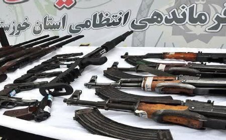 کشف ۲۲۲ قبضه سلاح غیرمجاز و دستگیری ۱۴۹ متهم در خوزستان