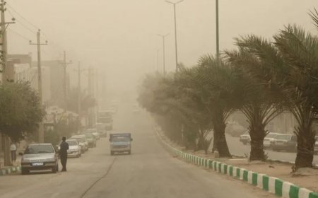پیش بینی گردوخاک محلی و رگبار و رعدوبرق در خوزستان